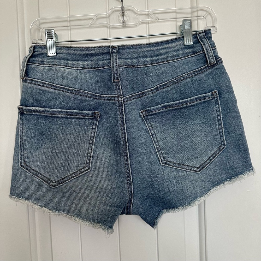 Distressed Denim Shorts - Picture 4 of 9